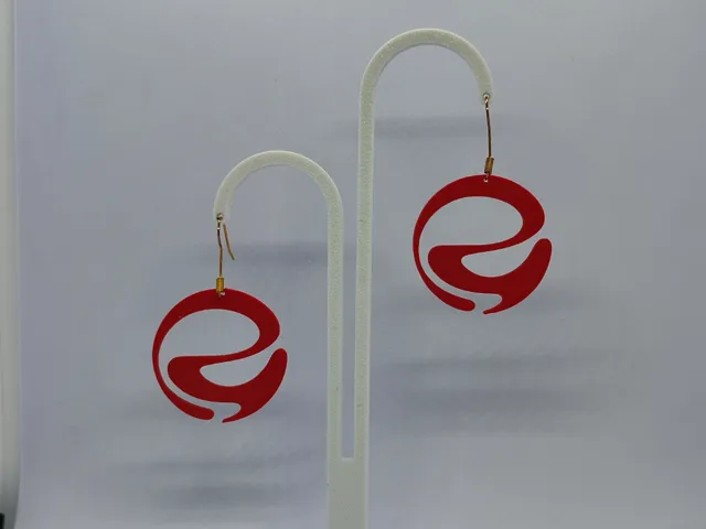 Aretes Viento Carmesí