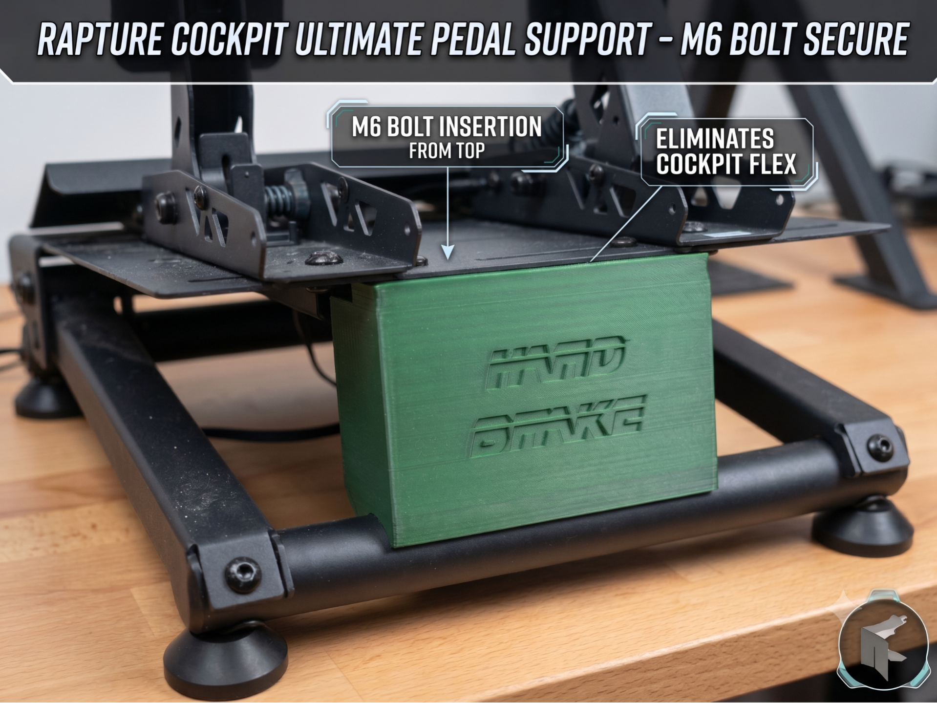 Rapture / Ares Wing Sim Racing Pedal Support Block