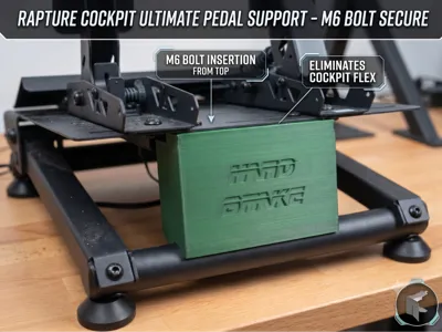Rapture Sim Racing Pedal Support Block