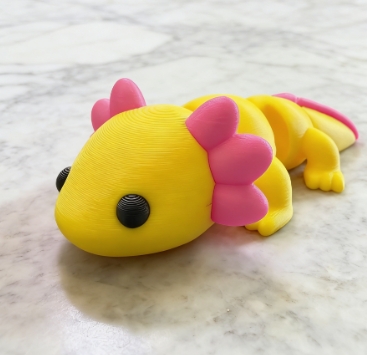 Miniatura 3 do modelo 3D Articulated axolotl 
