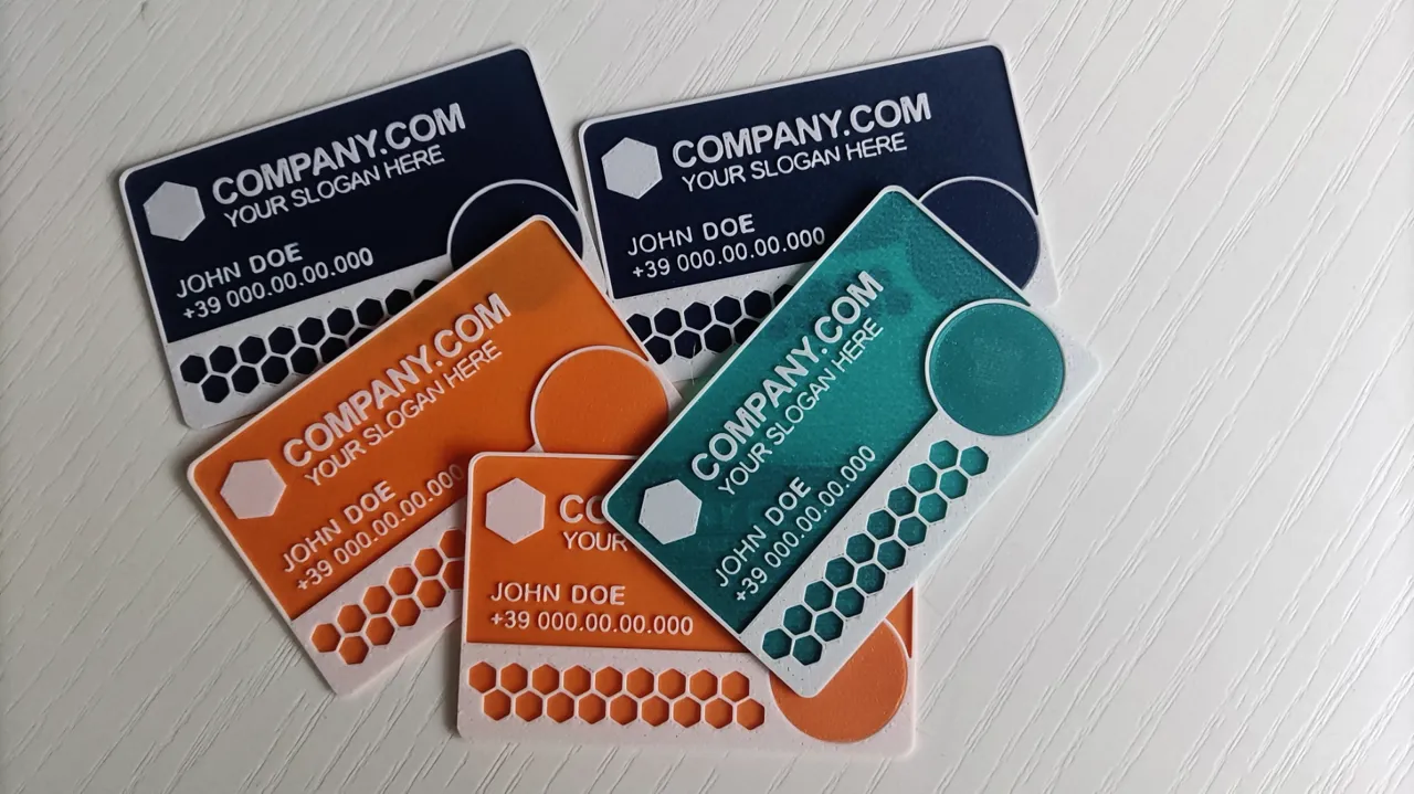 Parametric business card view 2