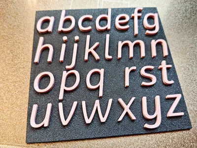 Hengshui Style Alphabet Puzzle (Lowercase Edition)