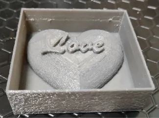 Mold for Valentine's day cake topper 