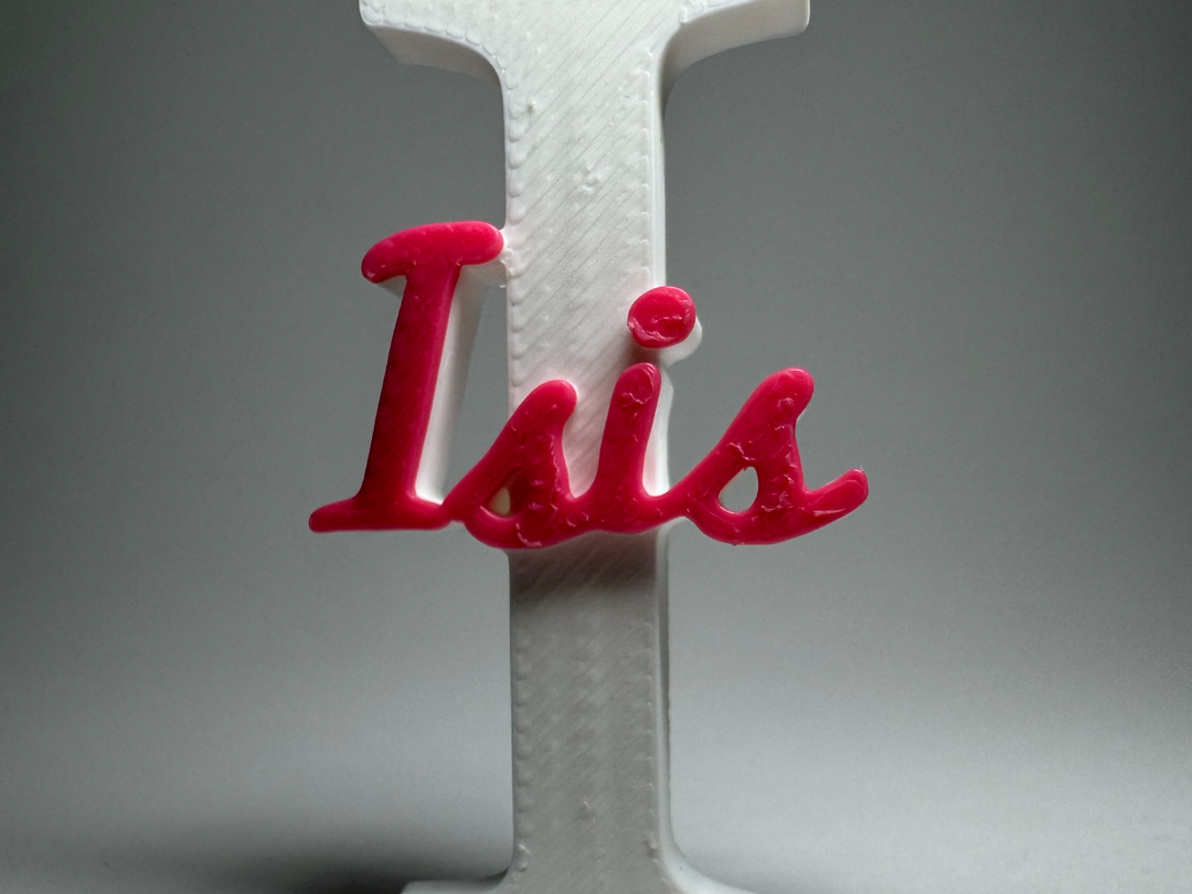 Placa de Nome 3D - Isis
