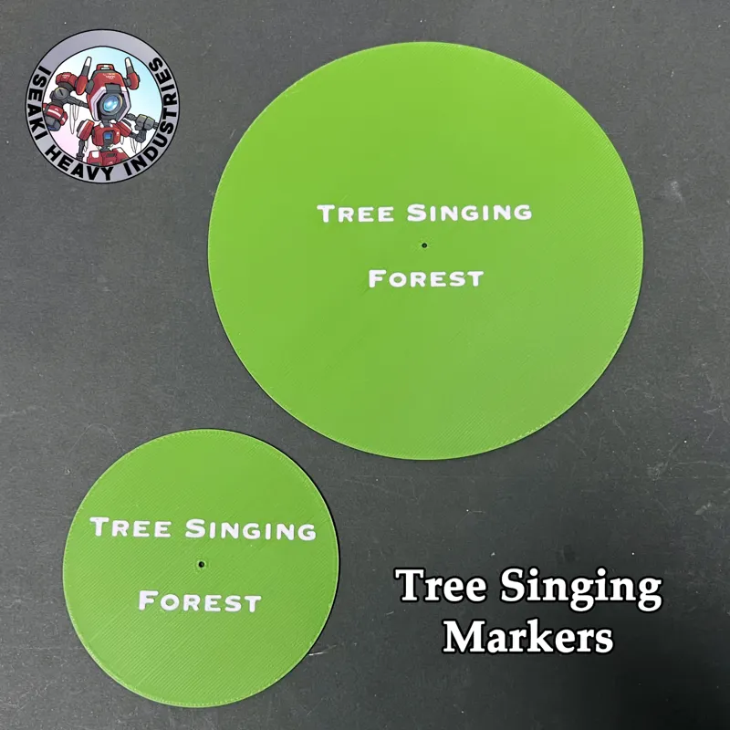 Wood Elves Tree Singing Template Tokens - Warhammer The Old World