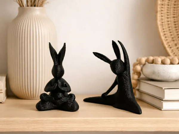 Lapins en posture de yoga — collection