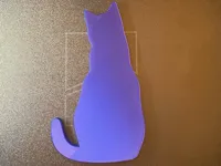 Silhouette de chat décorative — photo 1