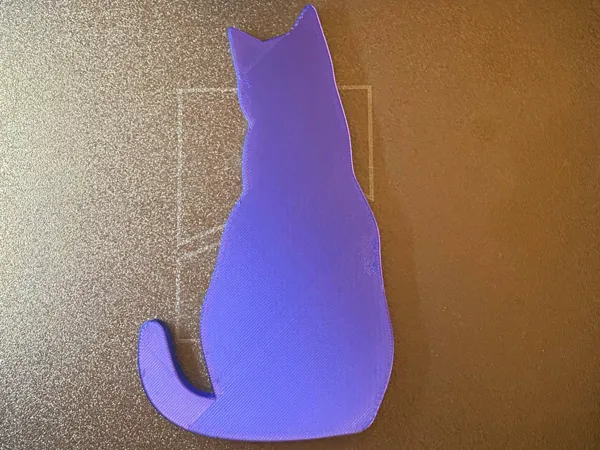 Silhouette de chat décorative