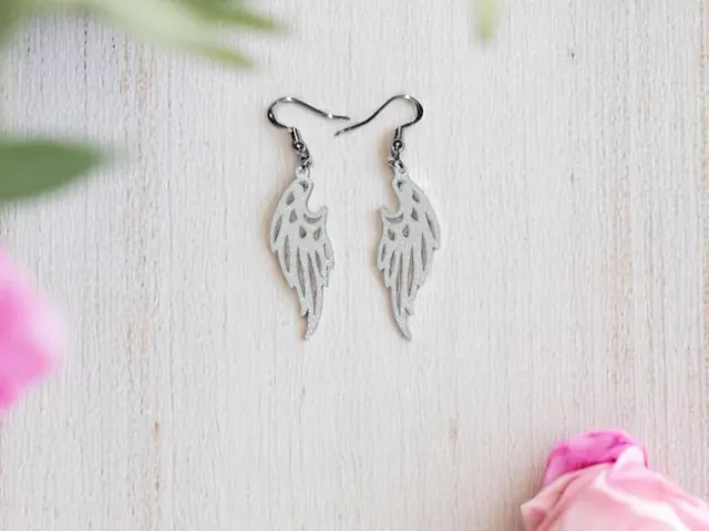 Angel wing earrings