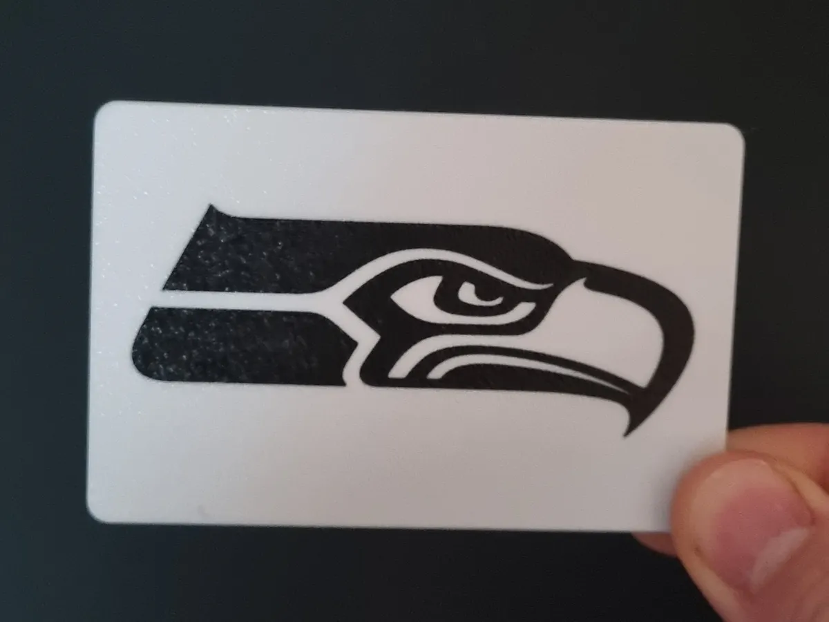 Seattle Seahawks Credit Card Holder - Tap to Pay - Free 3D Print Model ...
