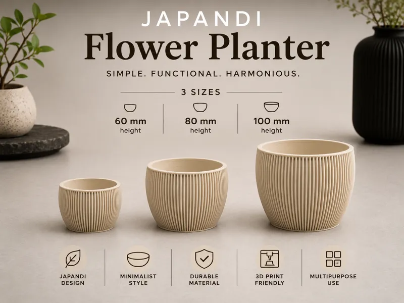 Japandi Flower Planter