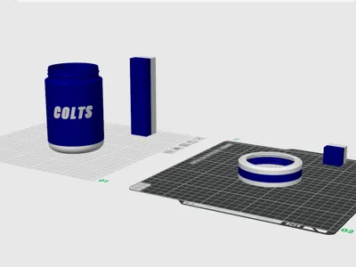 Indianapolis Colts can Koozie 12oz US.