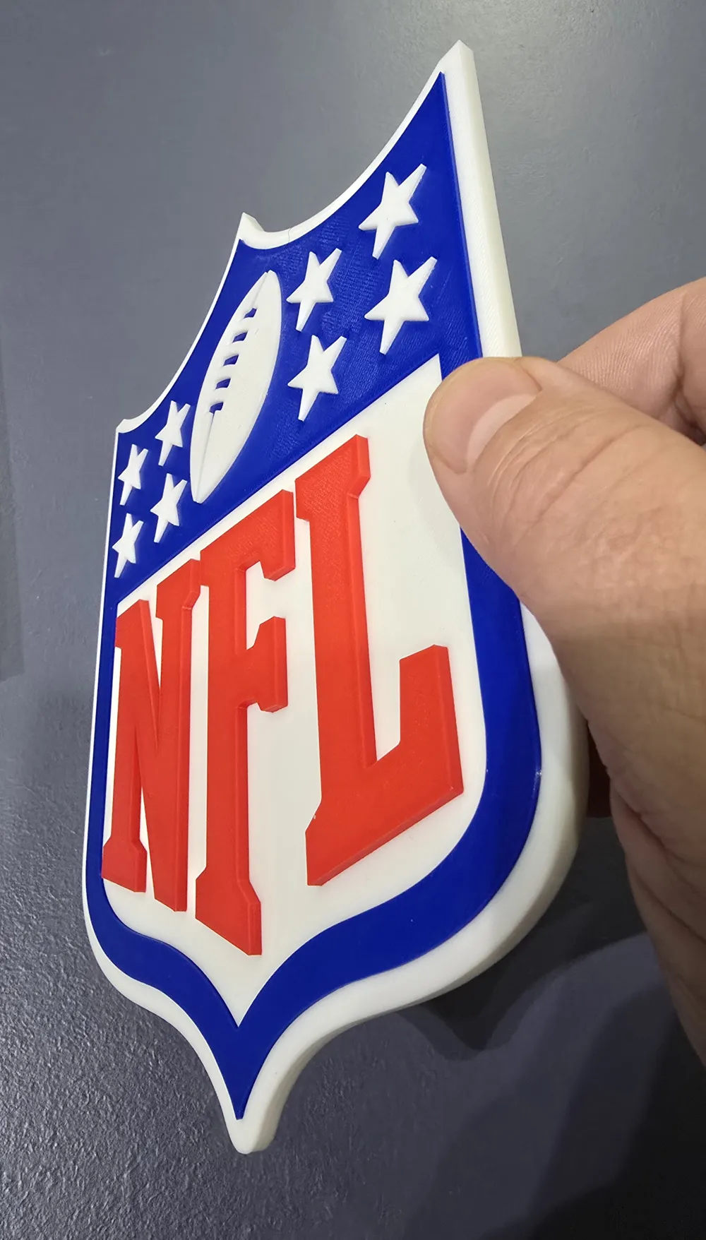 NFL 3D Logo Large 223mm series - Free 3D Print Model - MakerWorld