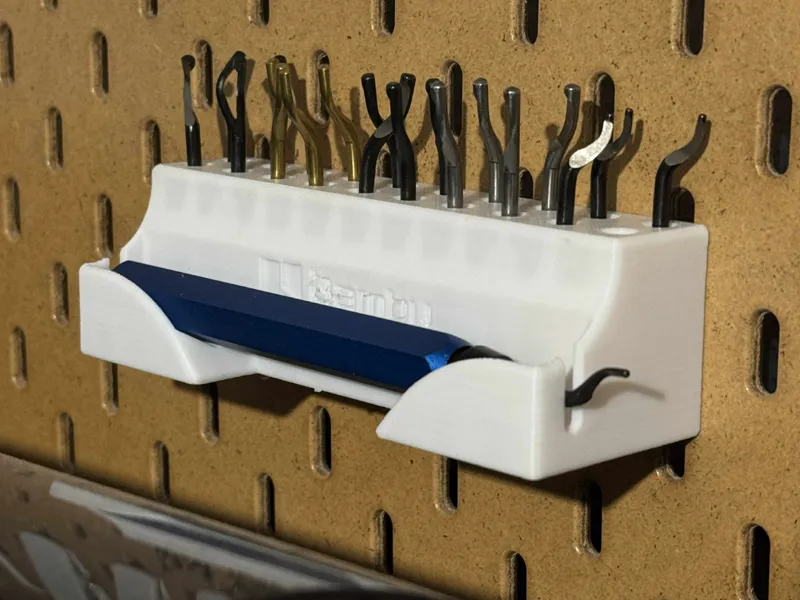 Ikea Skadis Aufnahme für Entgrater & 20 Klingen