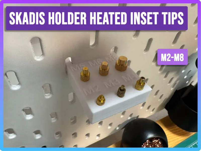 Ikea Skadis Holder for Heated Insert Tips