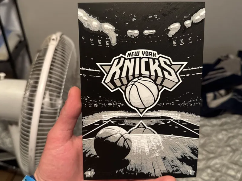 New York Knicks Hueforge Gray scale
