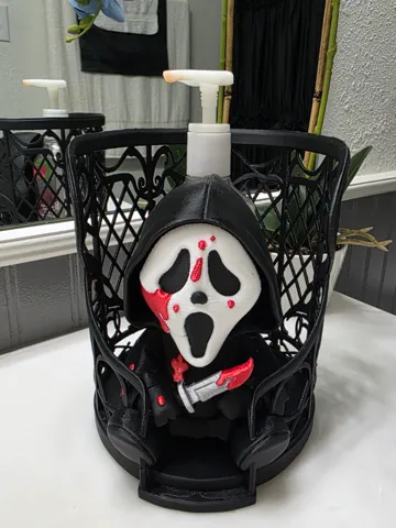 Adorno temático: FULL COLOR Ghostface Scream Bath Body Works Soap — vista de referencia 2