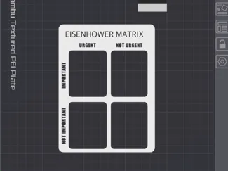 Eisenhower Matrix template for bullet journal