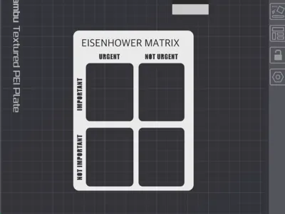 Eisenhower Matrix template for bullet journal
