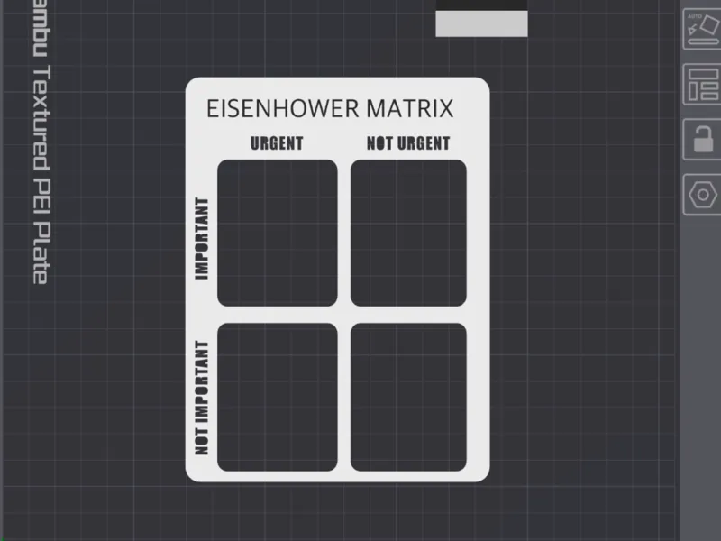Eisenhower Matrix template for bullet journal