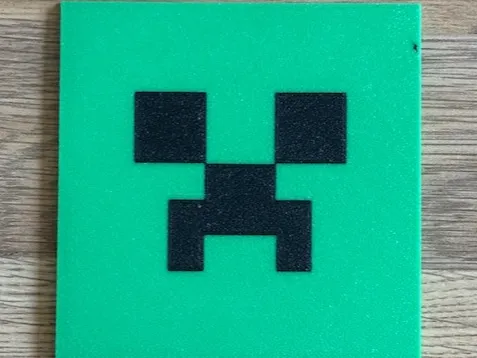 Minecraft Creeper Square Coaster
