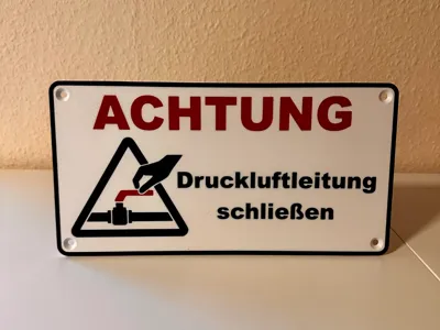 Compressed Air Line Sign