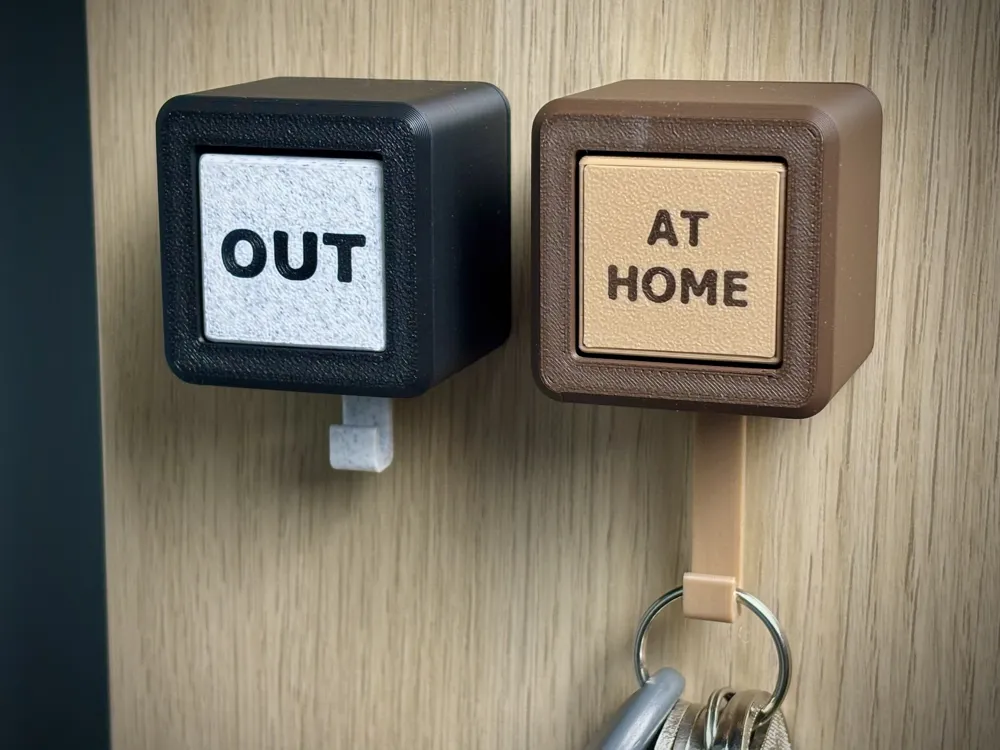 Key Holder | Rotating Sign | Key Hanger - Free 3D Print Model