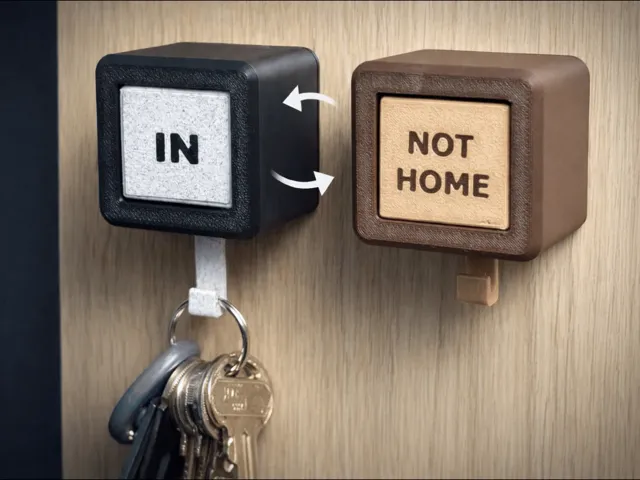 Key Holder | Rotating Sign | Key Hanger