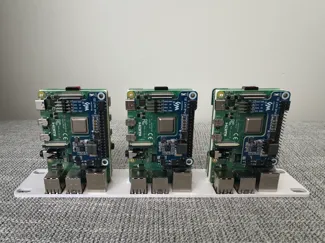 10in Mini Rack - (6) Raspberry Pi 4B 1U Mount