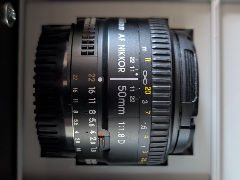 Nikon 50mm 1:1.8 D Lens Gridfinity Bin