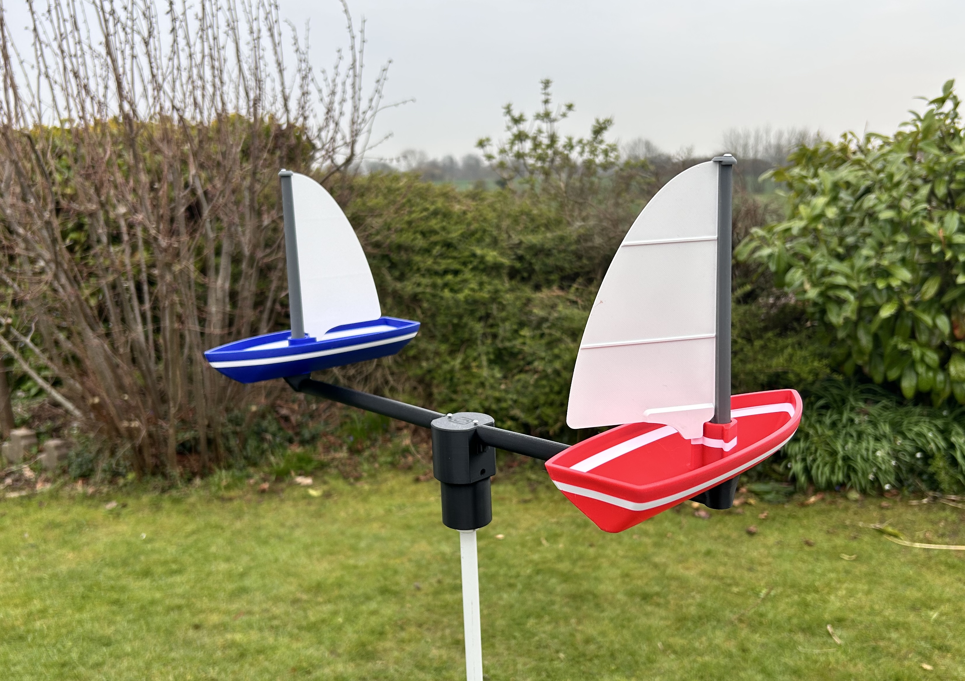 Miniatura 1 do modelo 3D Windspiel Segelboot