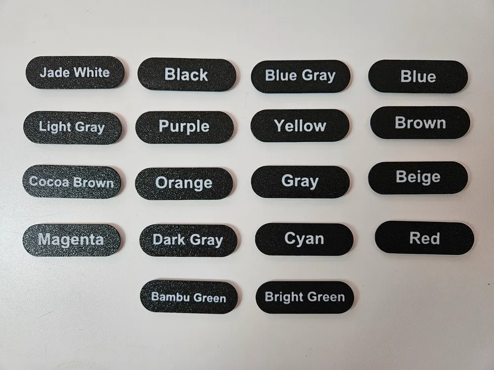 Spool Labels - Filament Colors (109 options) - Free 3D Print Model ...