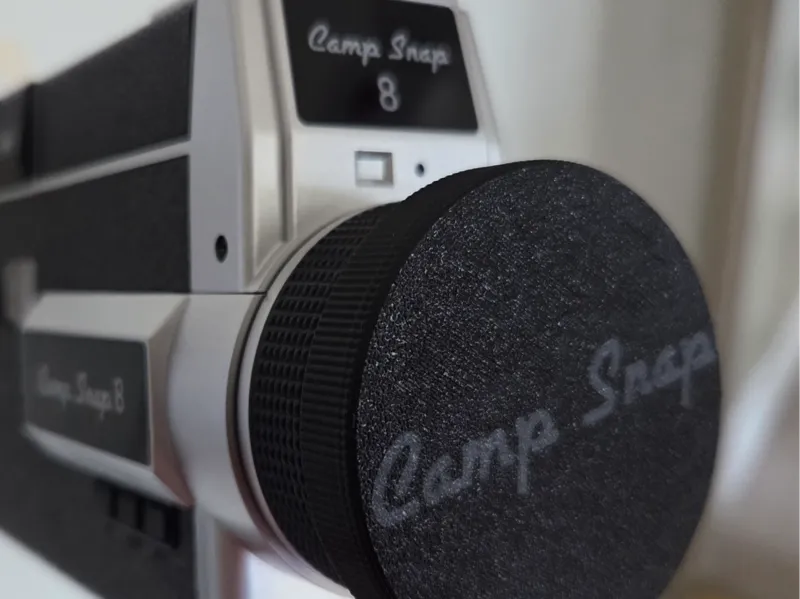 Camp Snap Super 8 Cine Camera Lens Caps 2 Designs