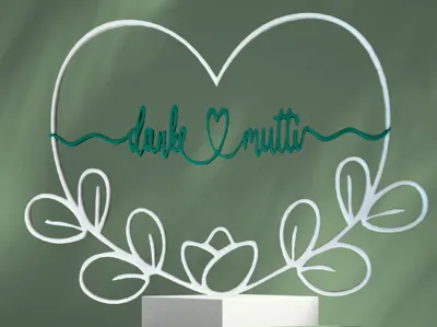 Heart Wreath "Thank You Mom" – Decoration for Door & Window