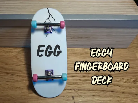 Modelo para impresión 3D: 38mm eggy shape fingerboard deck — referencia de MakerWorld