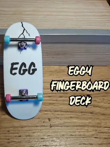 Modelo para impresión 3D: 38mm eggy shape fingerboard deck — vista de referencia 2