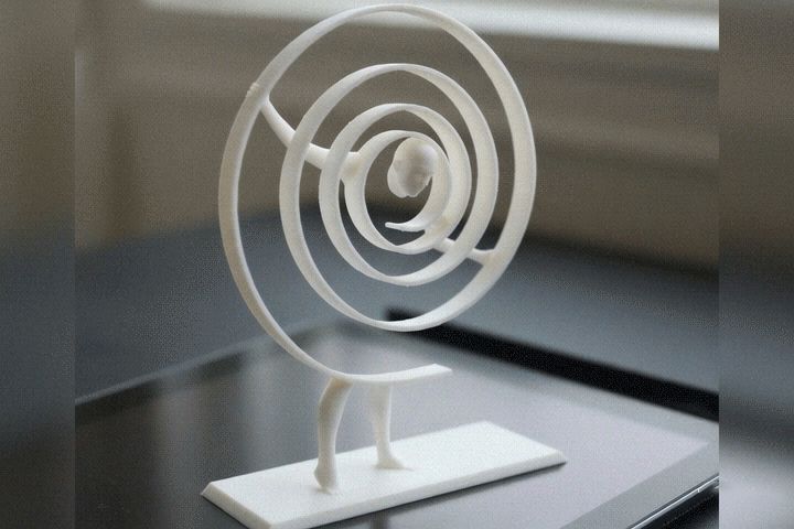 Breaking the Loop– Abstract Spiral Human Sculpture