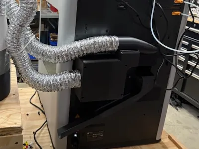 H2D closed loop filter/vent mounting
