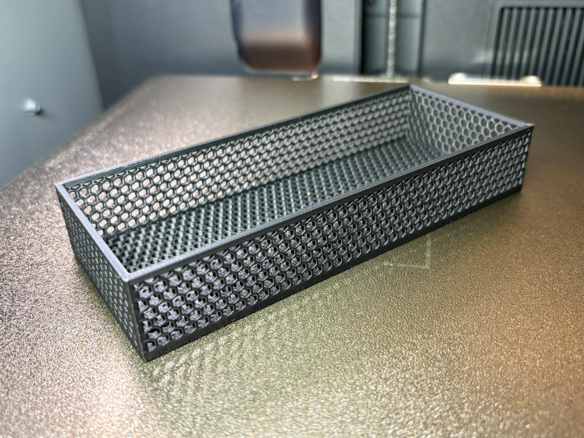 Honeycomb Desk Storage Box - Stylish Organizer