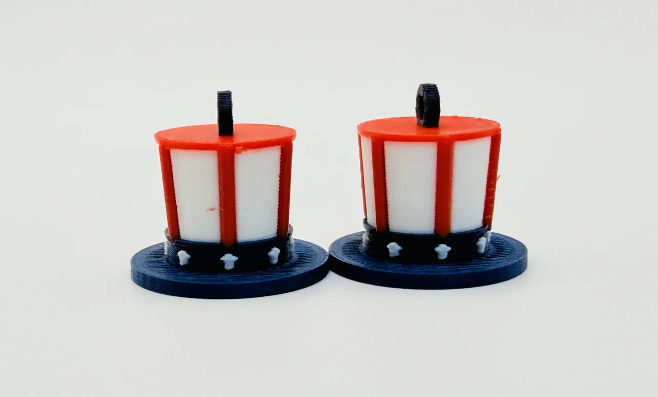 Patriotic Mini Top Hat Earrings view 3