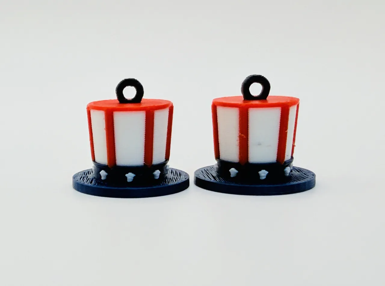 Patriotic Mini Top Hat Earrings view 2