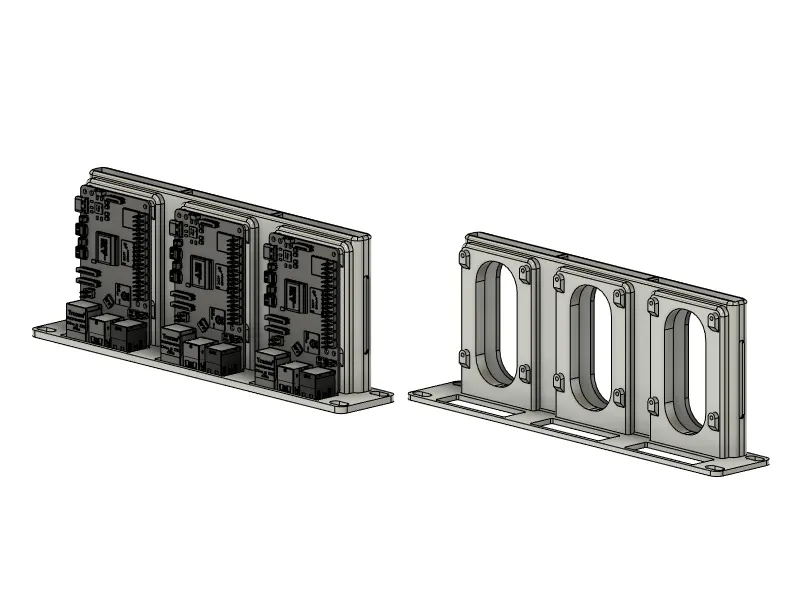 Raspberry Pi Rack Mount 3d Print Raspberry Pi + 2,5 SSD 10 - inch rack mount - Free 3D Print Model ...