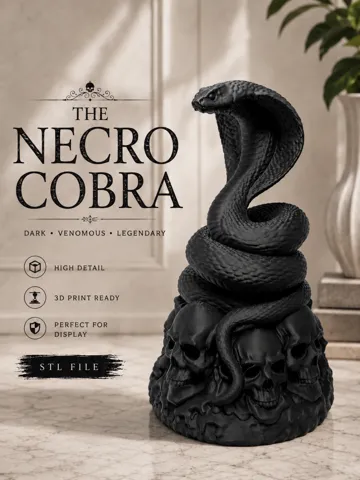 Adorno temático: Necro Cobra – Skull Relic — vista de referencia 2
