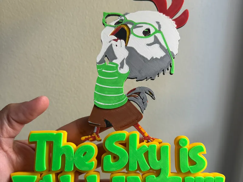 Chicken Little "The Sky is Falling" sign