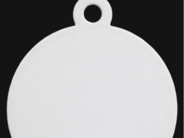 Blank Customizable Circular Keychain - 1