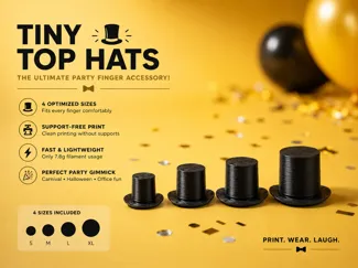 Tiny Top Hats - All Finger Party Set
