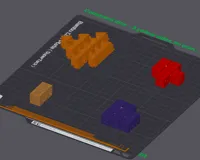 4 Single colors, one plate, print by object