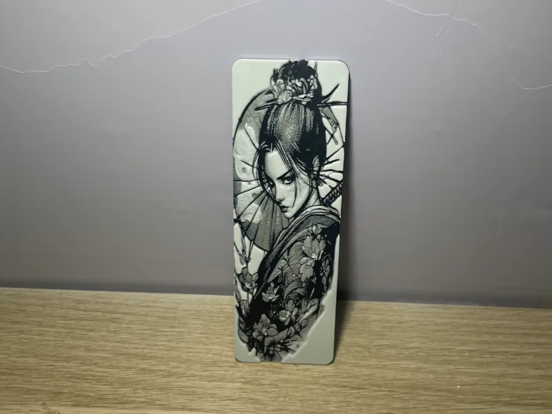 marcapáginas guerrera japonesa