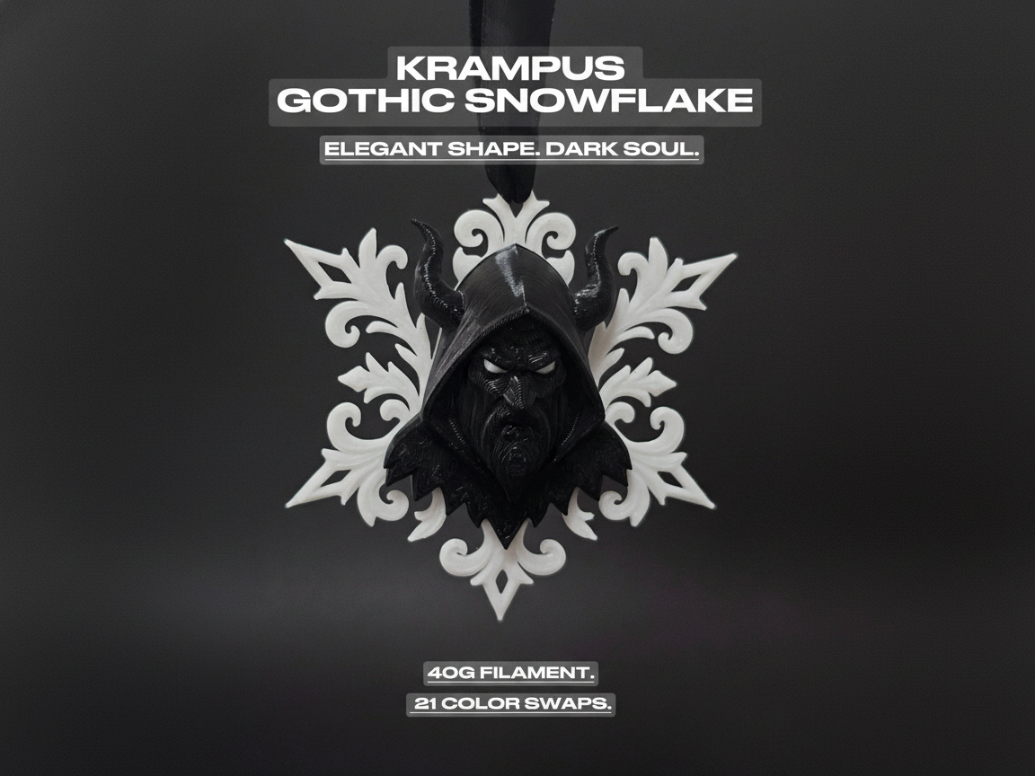 Krampus Gothic Snowflake