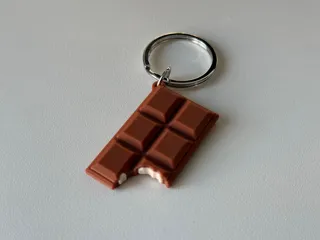 Chocolate Bar Keychain